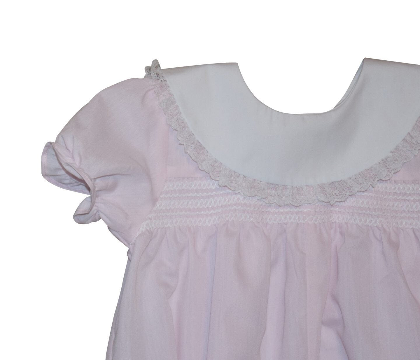 Bless Your Heart Smocked Pink Bubble