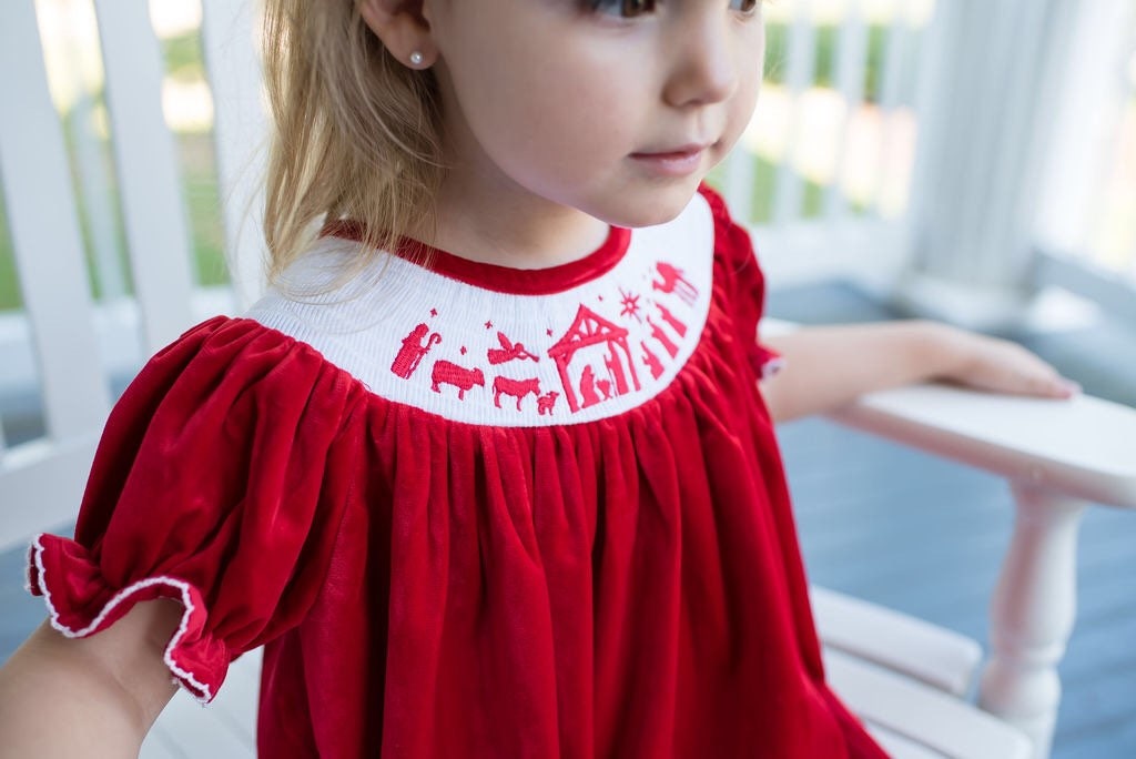 Nativity Smocked Dress