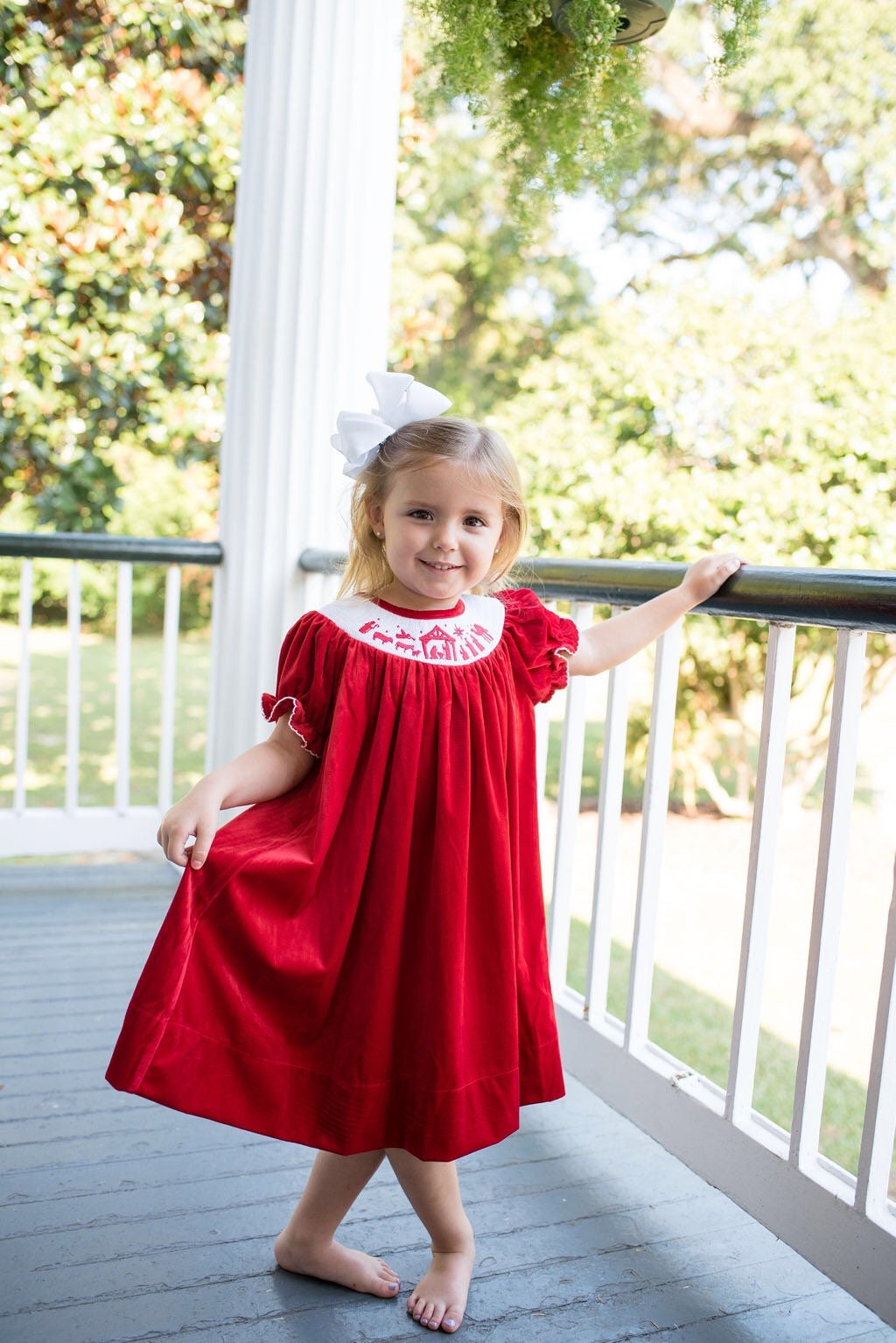 Nativity Smocked Dress Nativity Smocked Dress