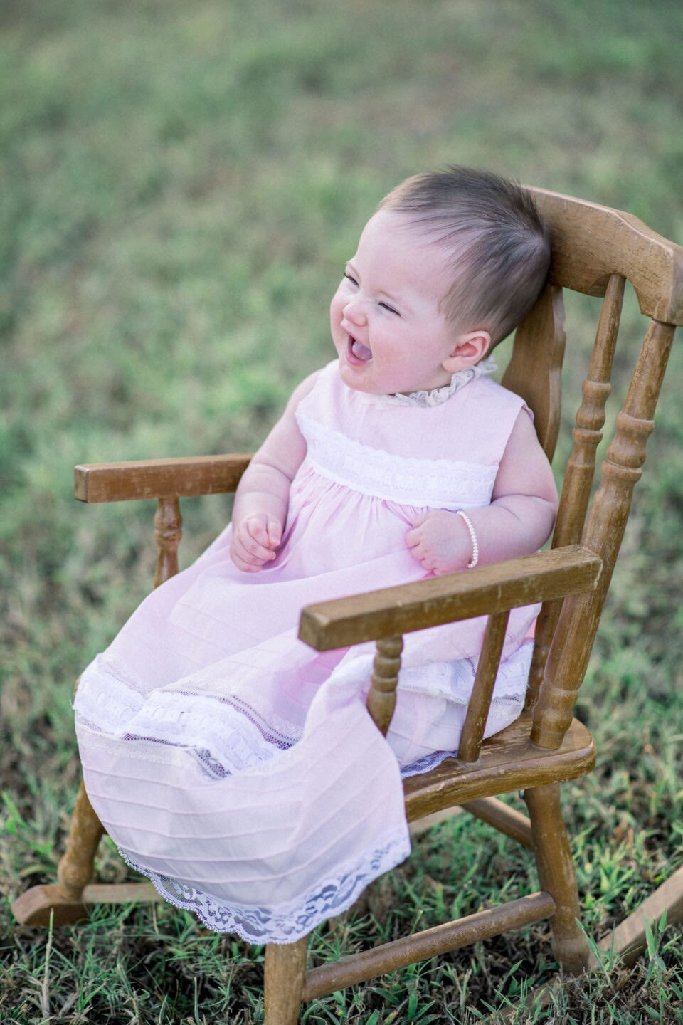 Raindrops on Roses Heirloom Dress in Pink
