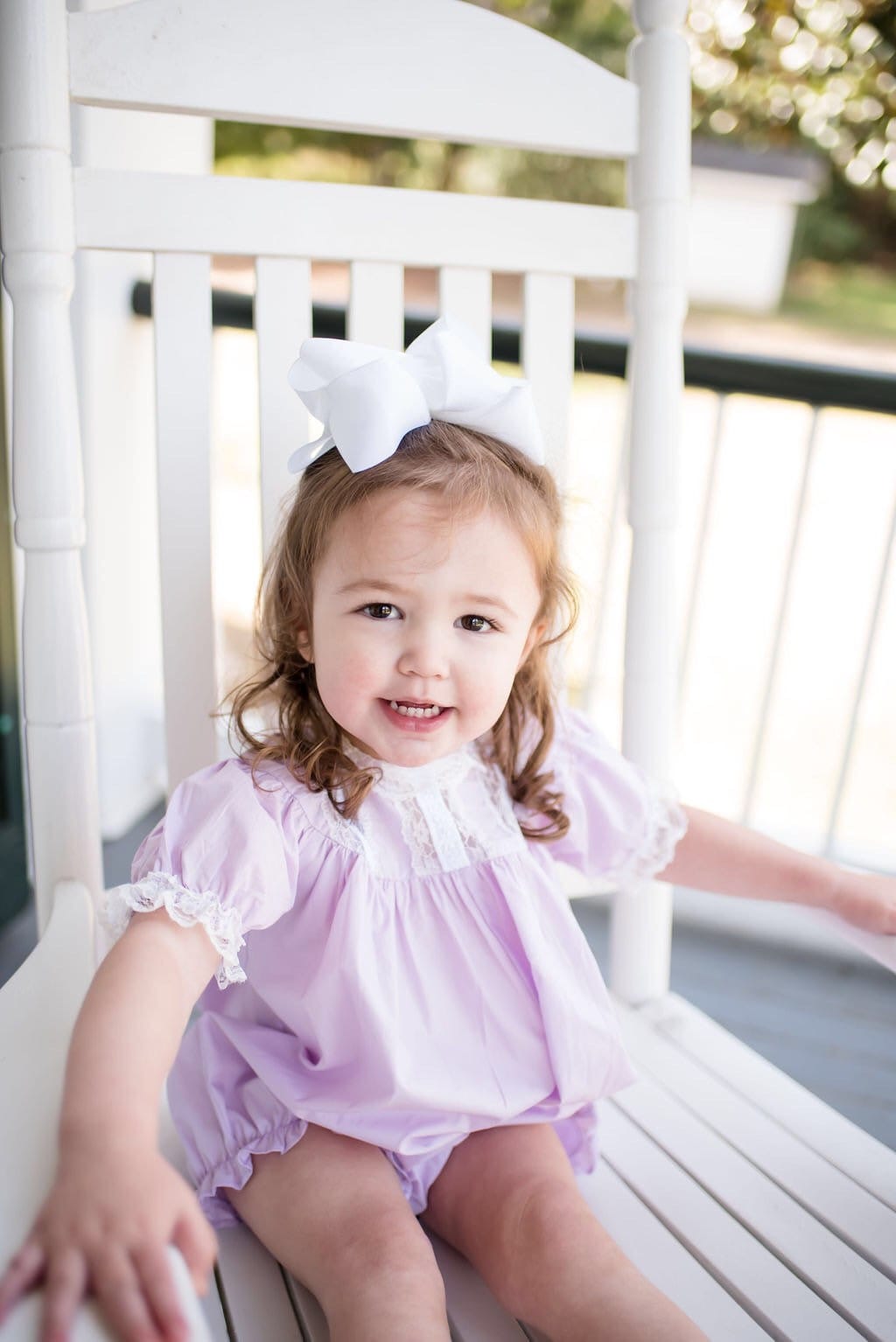 Floral Lace Heirloom Bubble in Purple