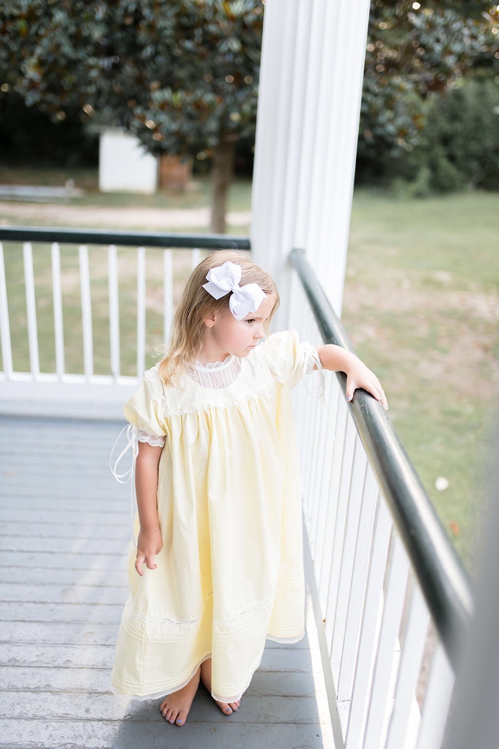 The Victorian Heirloom Dress in Yellow