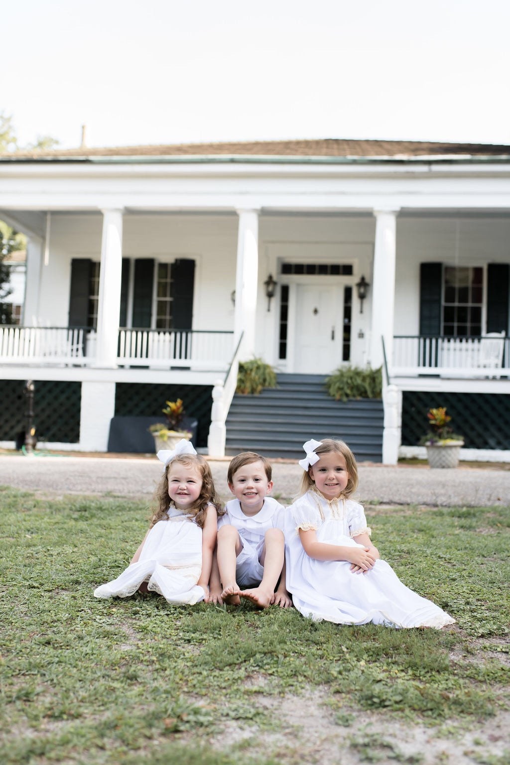 Floral Lace Heirloom Dress in White