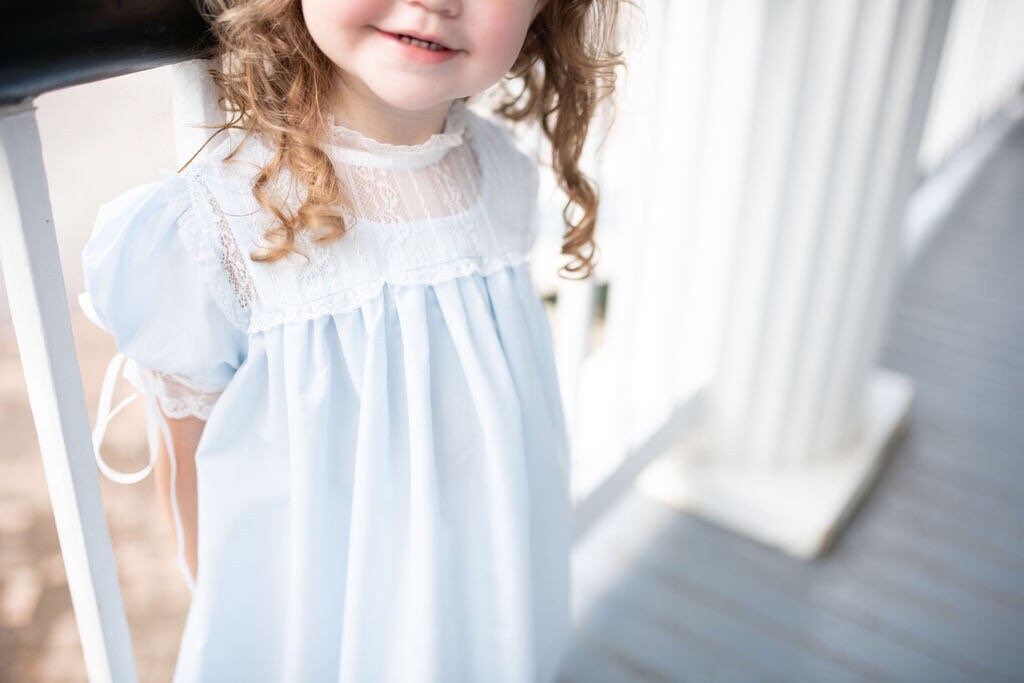The Victorian Heirloom Dress in Blue