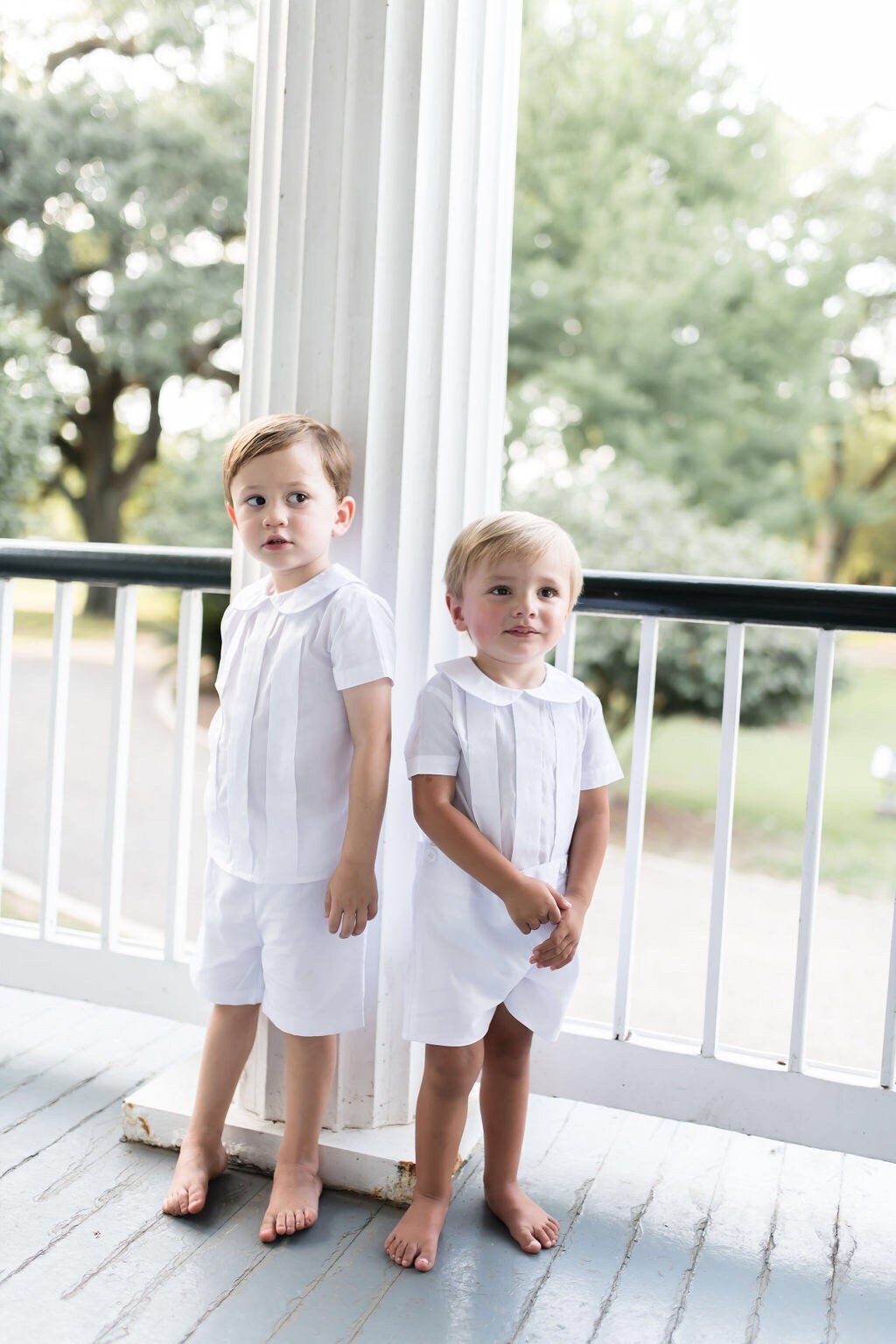 Pleated Button-on in White