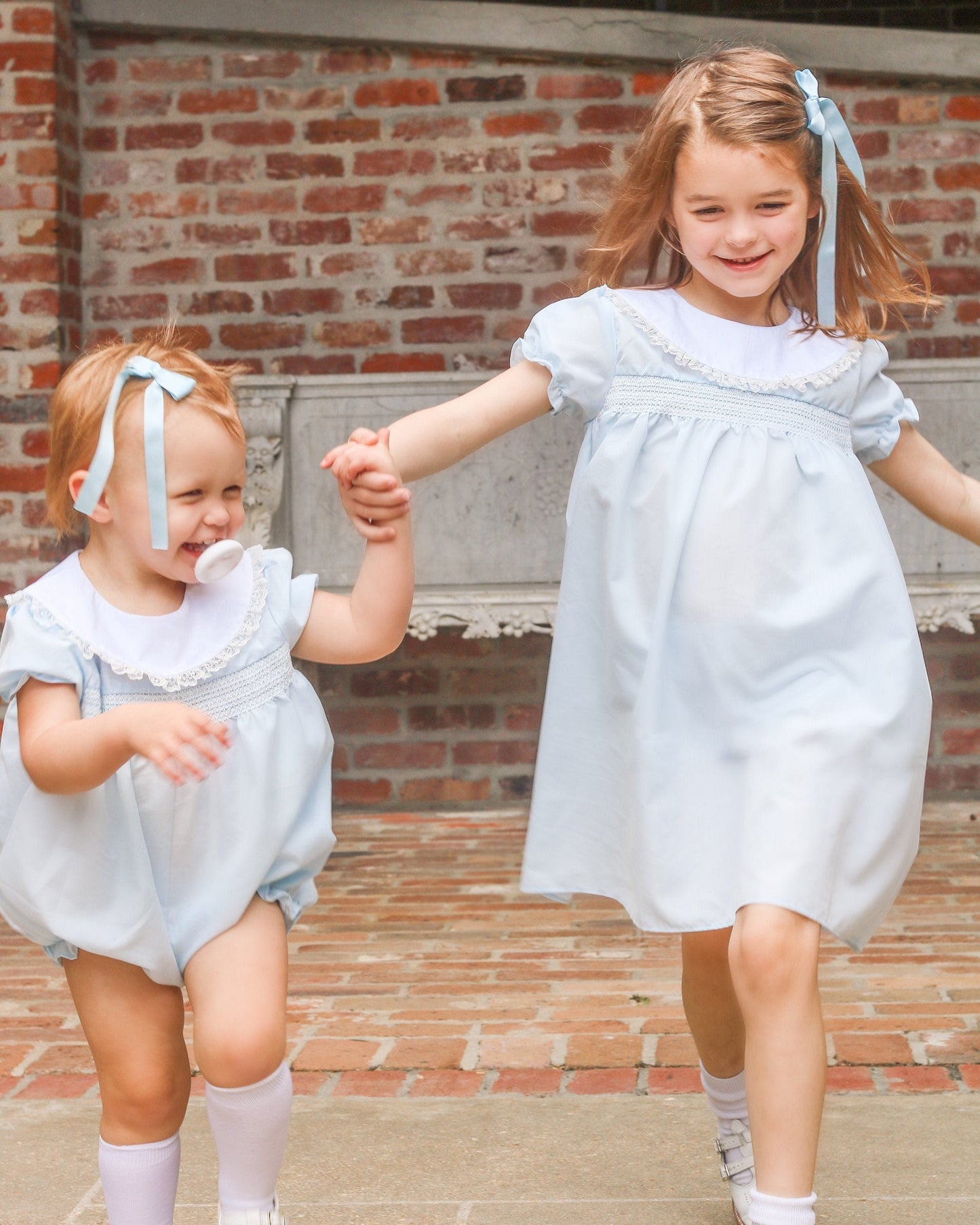 Bless Your Heart Smocked Blue Dress
