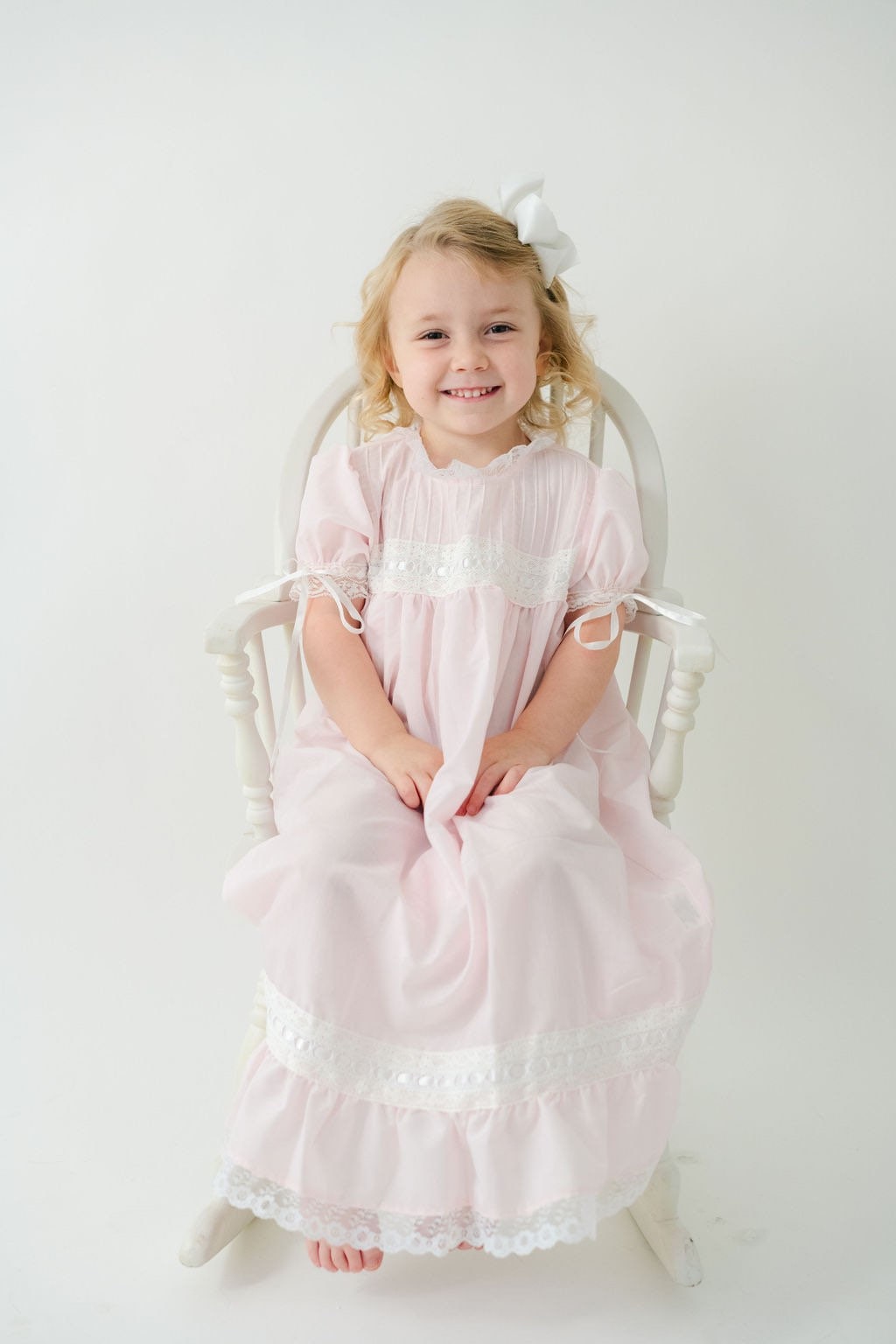 The Southern Belle Heirloom Dress in Pink 18M The Southern Belle Heirloom Dress in Pink 18M