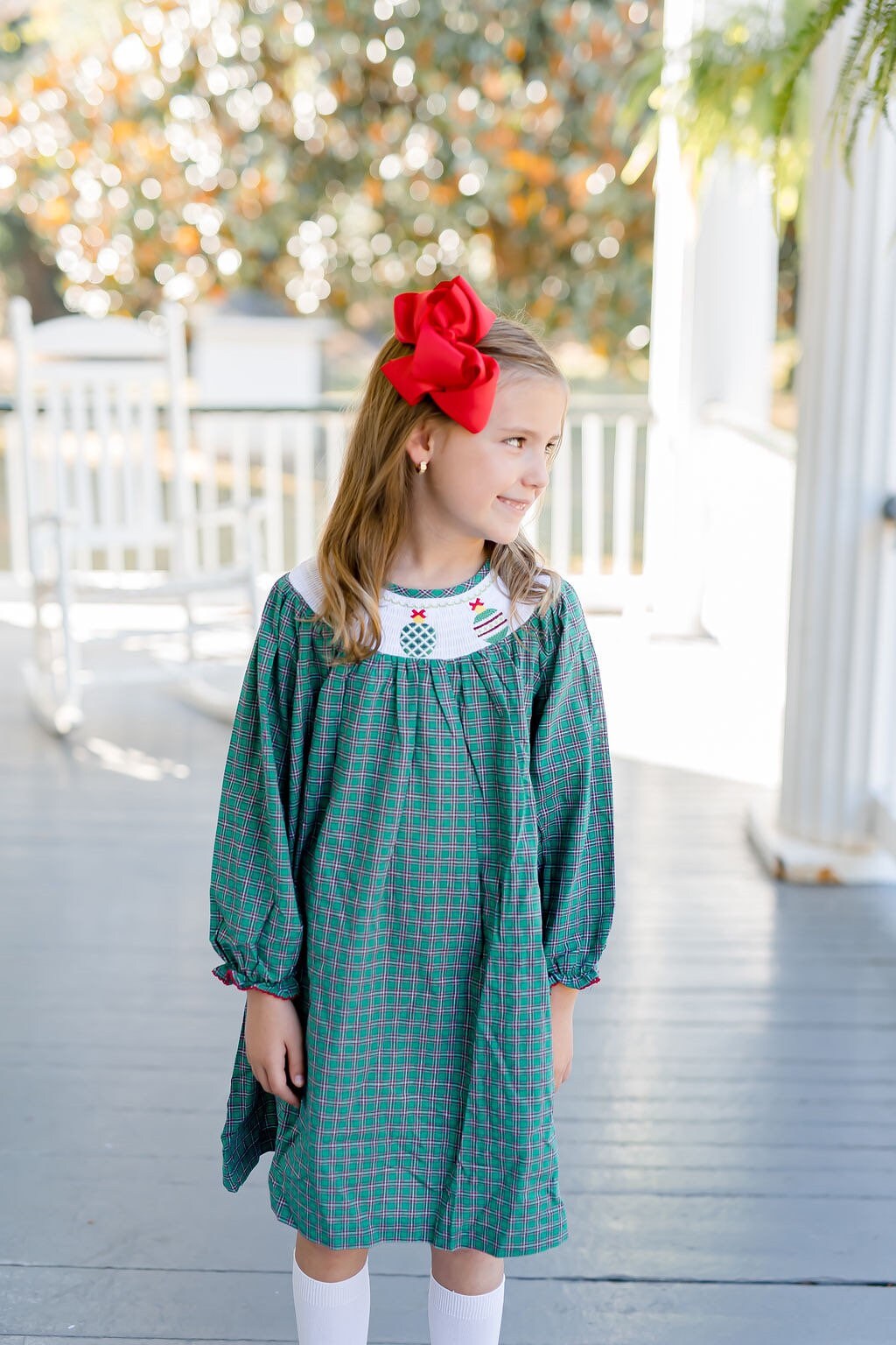 Ornament Smocked Dress