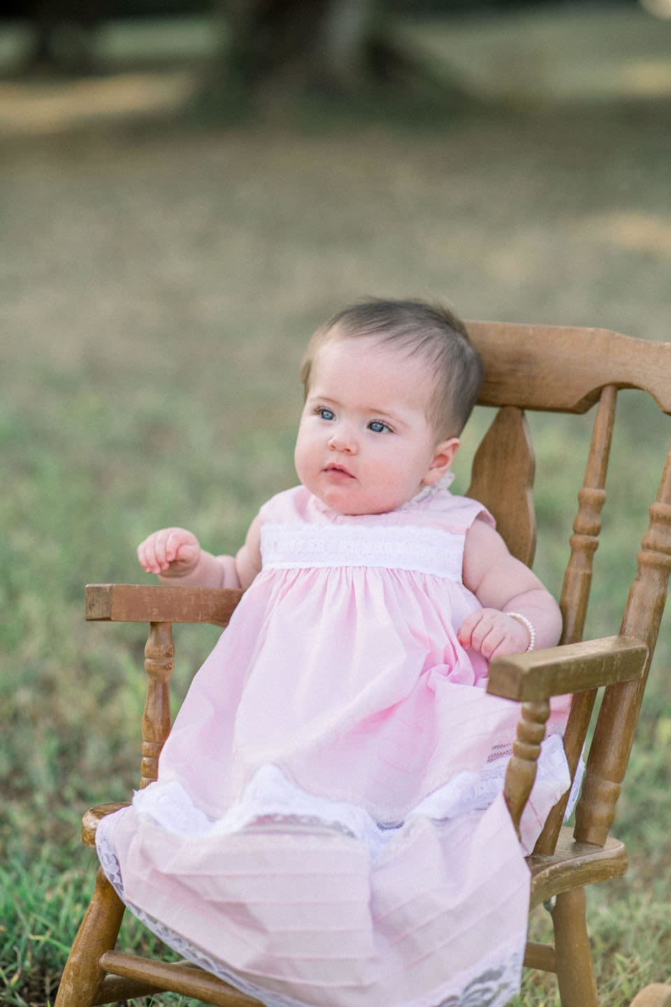 Raindrops on Roses Heirloom Dress in Pink