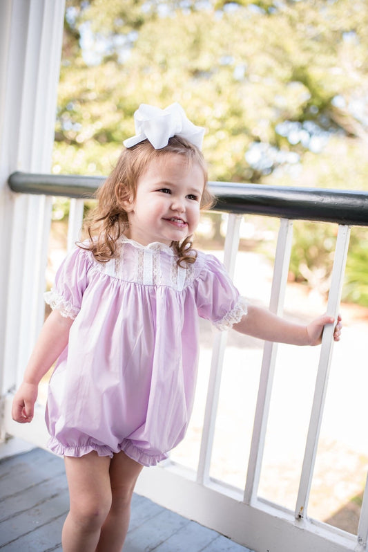 Floral Lace Heirloom Bubble in Purple