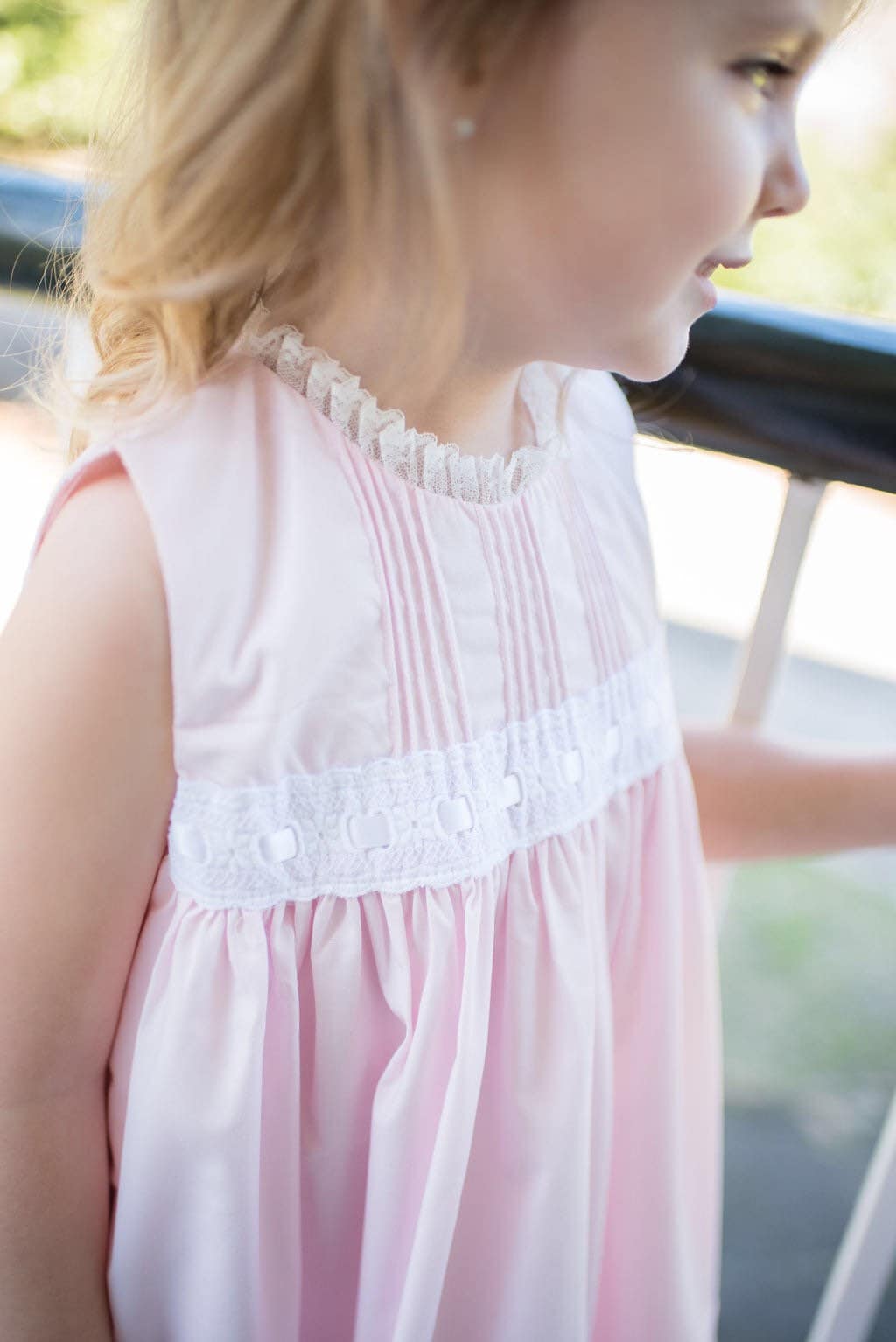 Raindrops on Roses Heirloom Dress in Pink