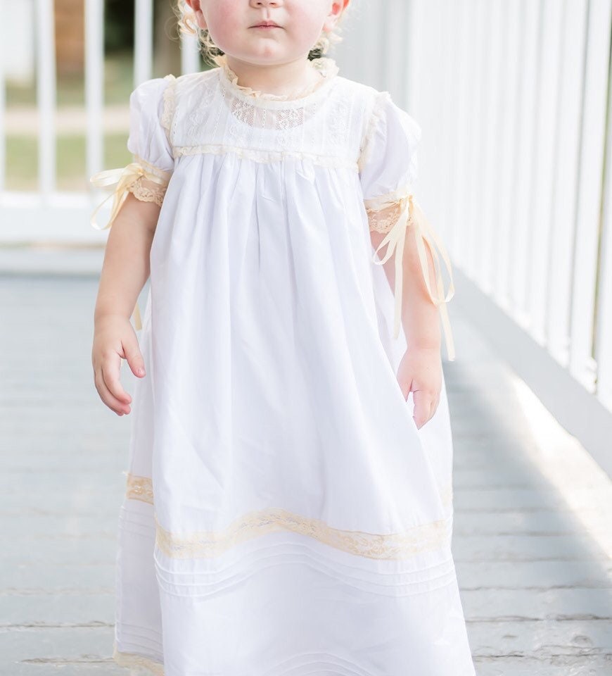 The Victorian Heirloom Dress in White 2T The Victorian Heirloom Dress in White 2T
