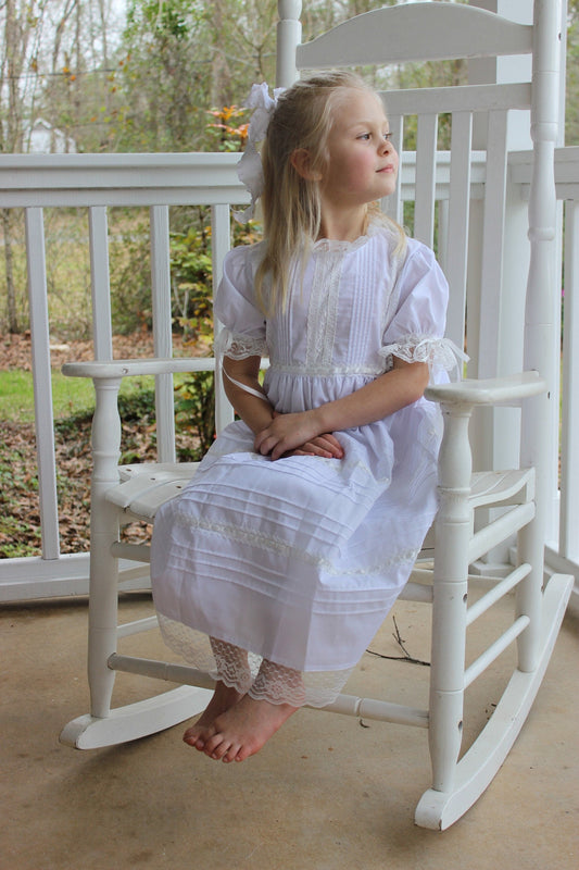 The Elizabeth Heirloom Dress in White